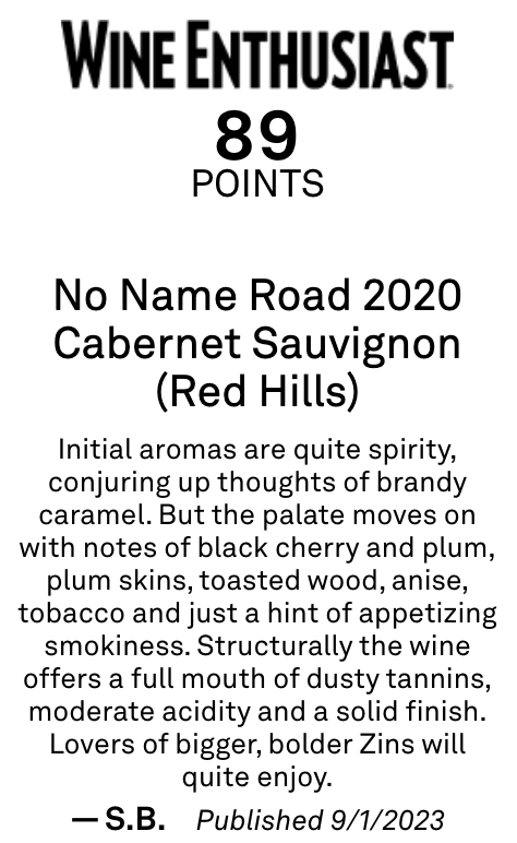 No Name Road Red Hills Cabernet Sauvignon