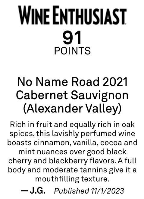 No Name Road Alexander Valley Cabernet Sauvignon